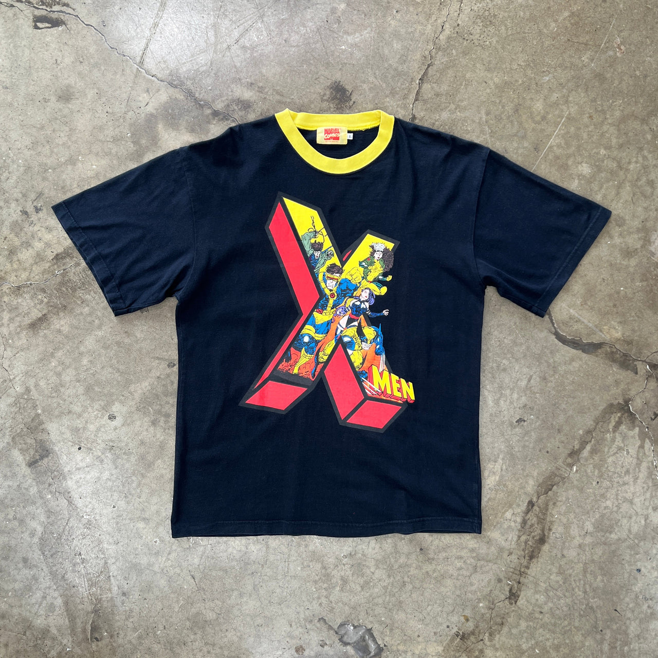 X-Men Marvel Comics Wolverine Cyclops Ringer Tee