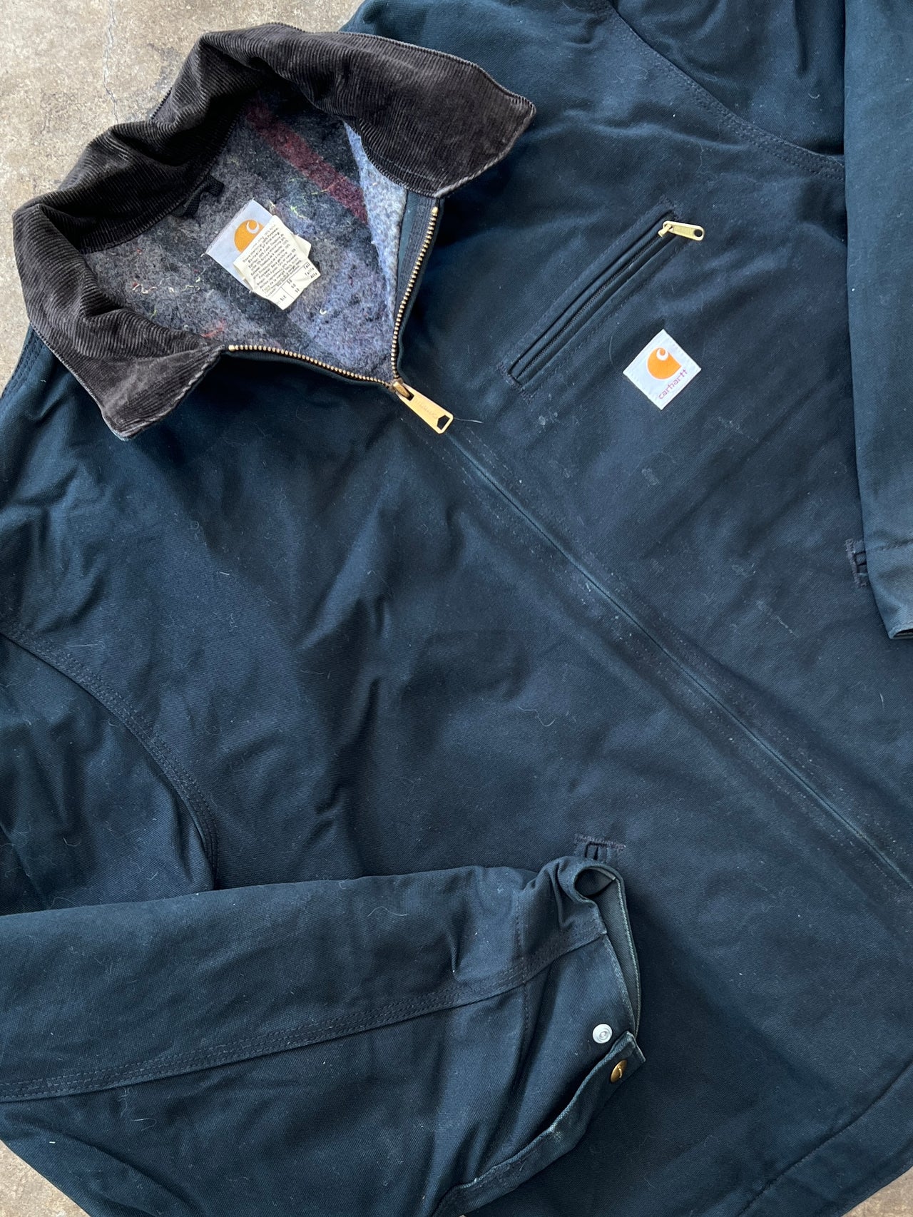 Vintage 90s Carhartt Detroit Flannel Work Jacket XXL