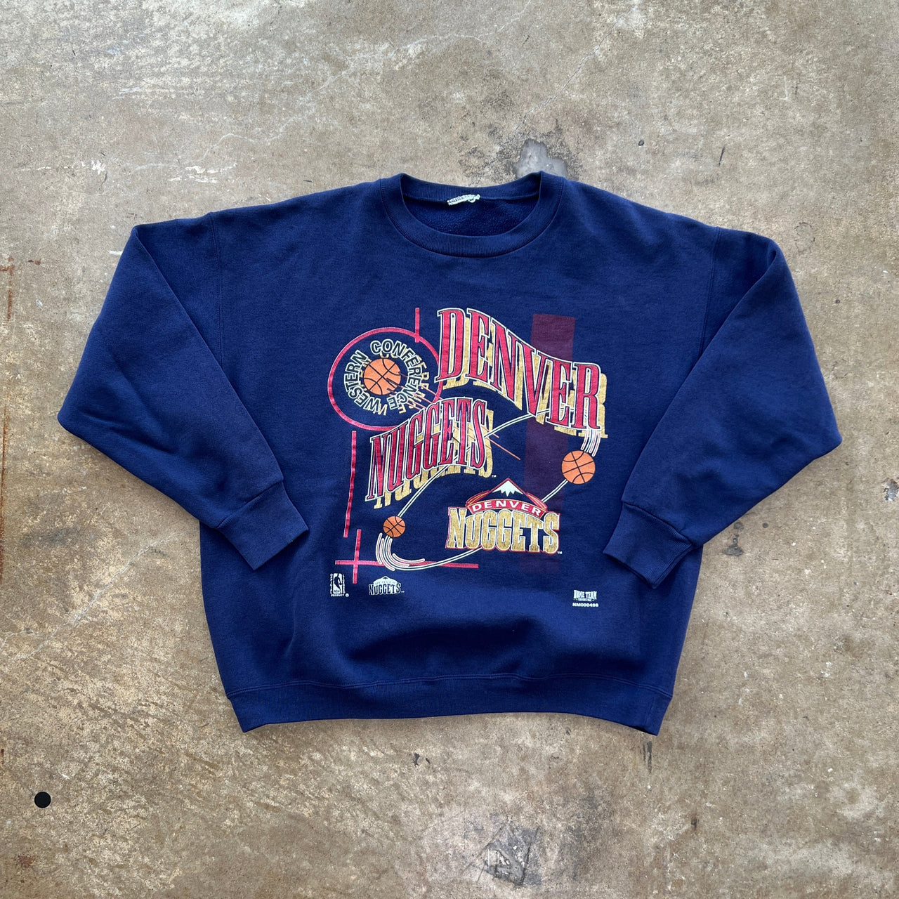 90s NBA Denver Nuggets Western Conference Basketball Crewneck