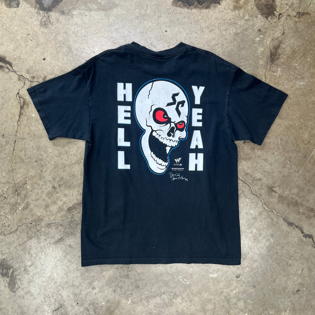 1999 WWE WWF Stone Cold Steve Austin Skull Tee