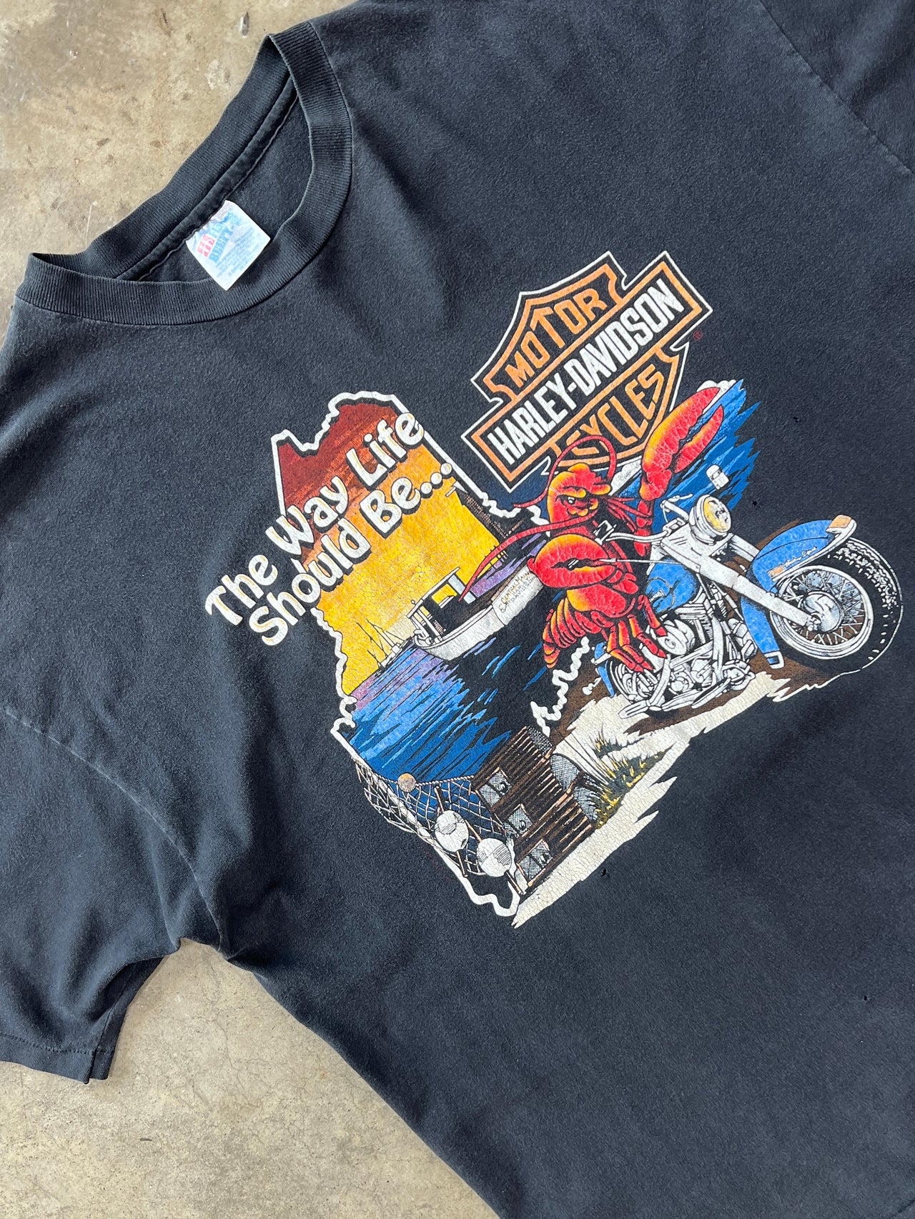 90s Harley Davidson The Way Life Should Be Single Stitch Motorcycle Tee