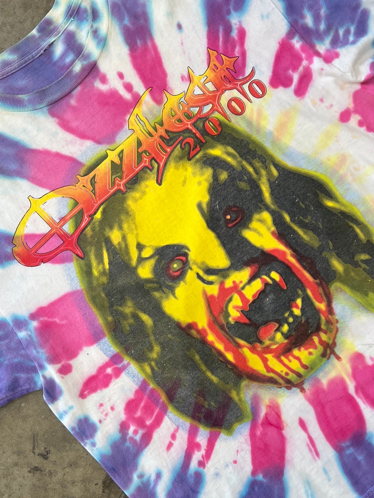 2000 Ozzfest Ozzy Osbourne Pantera Tie Dye Tee