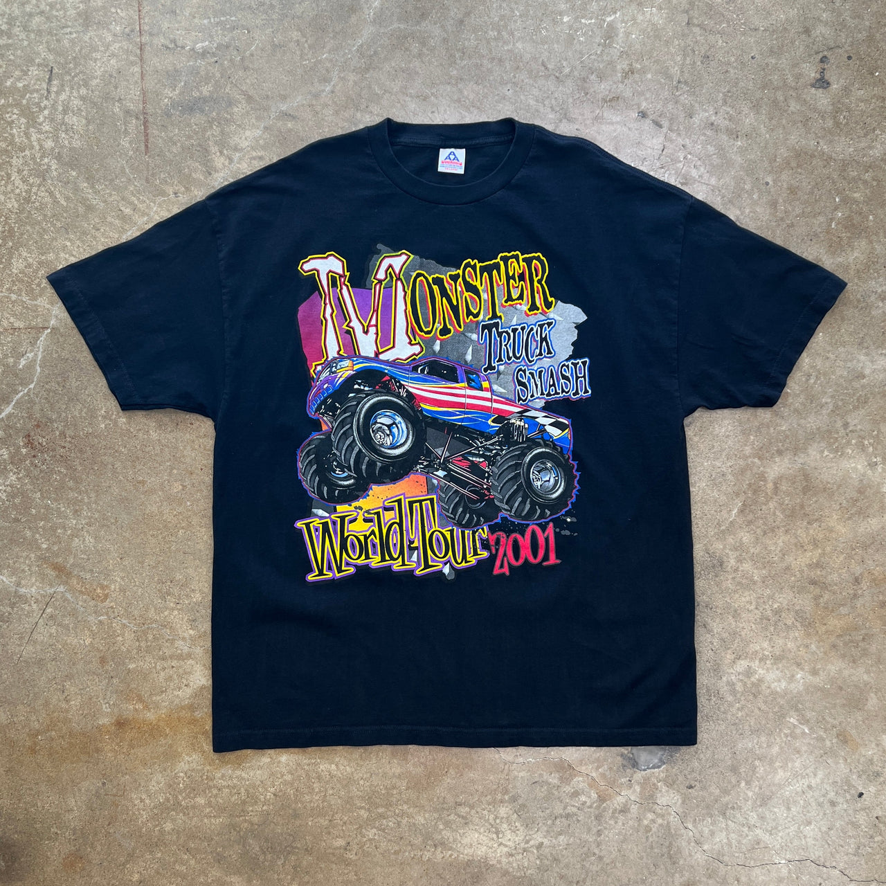 2001 Y2K Monster Truck Jam Word Tour Tee