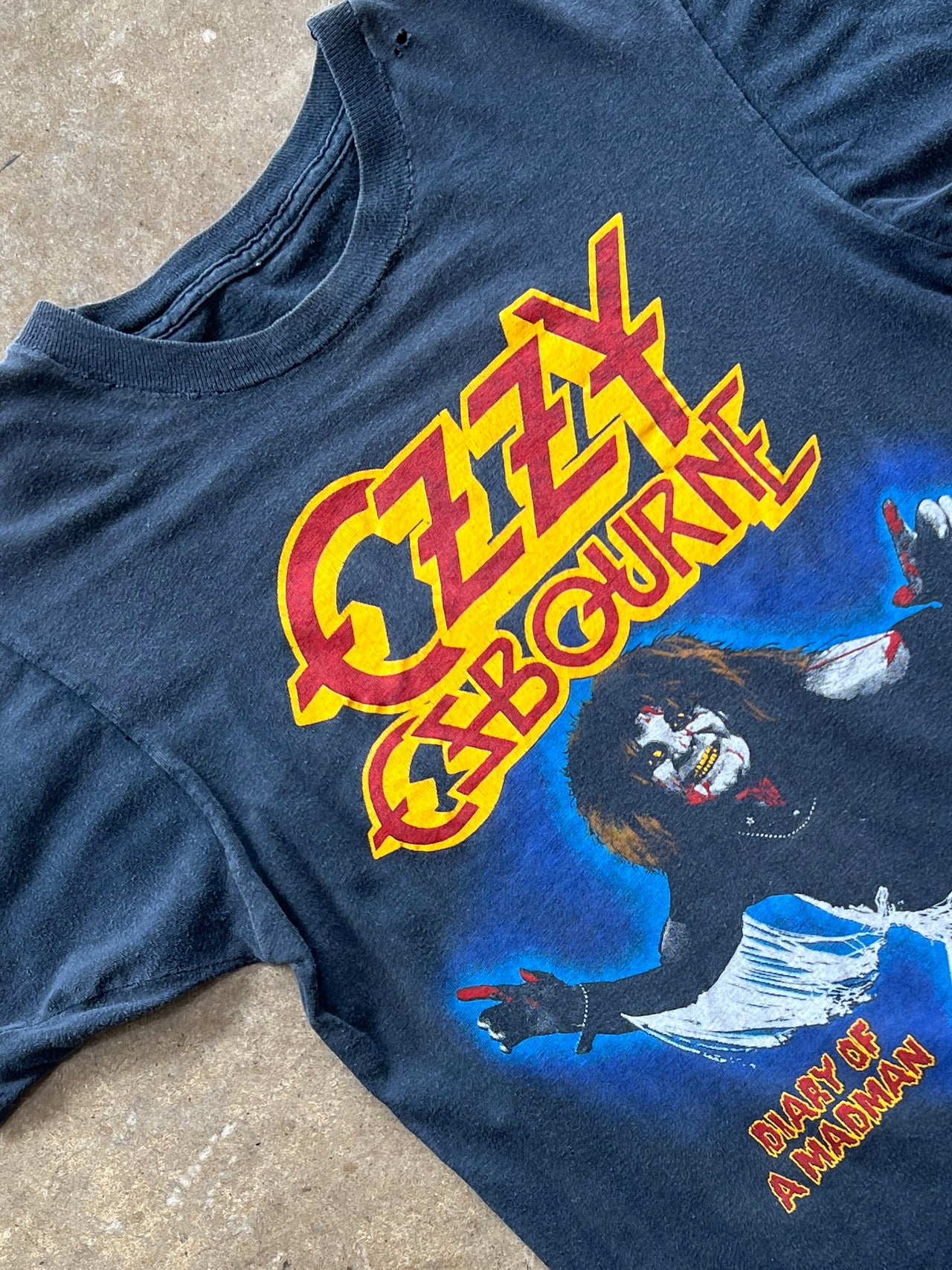 1981 Ozzy Osbourne Diary of a Madman Tee Single Stitch