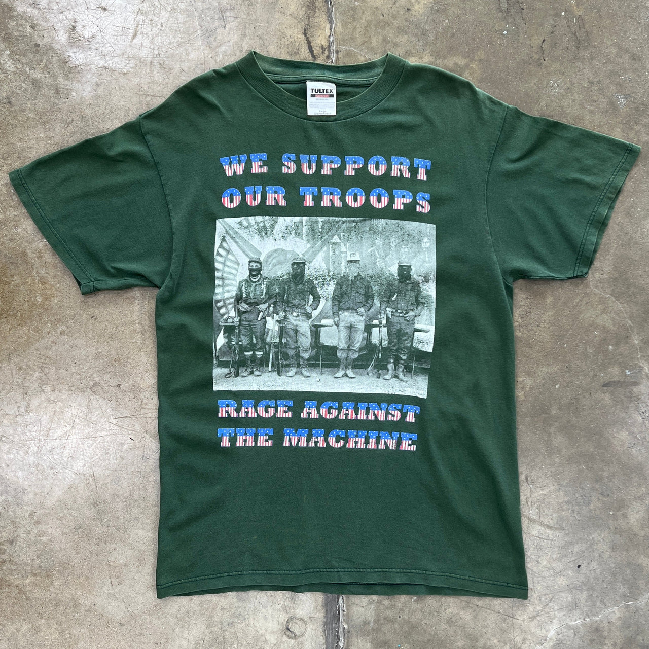 90s Rage Against the Machine We Support Our Troops Band Tee