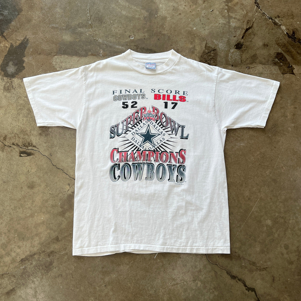 1993 Super Bowl XXVII Cowboys vs. Bills Tee