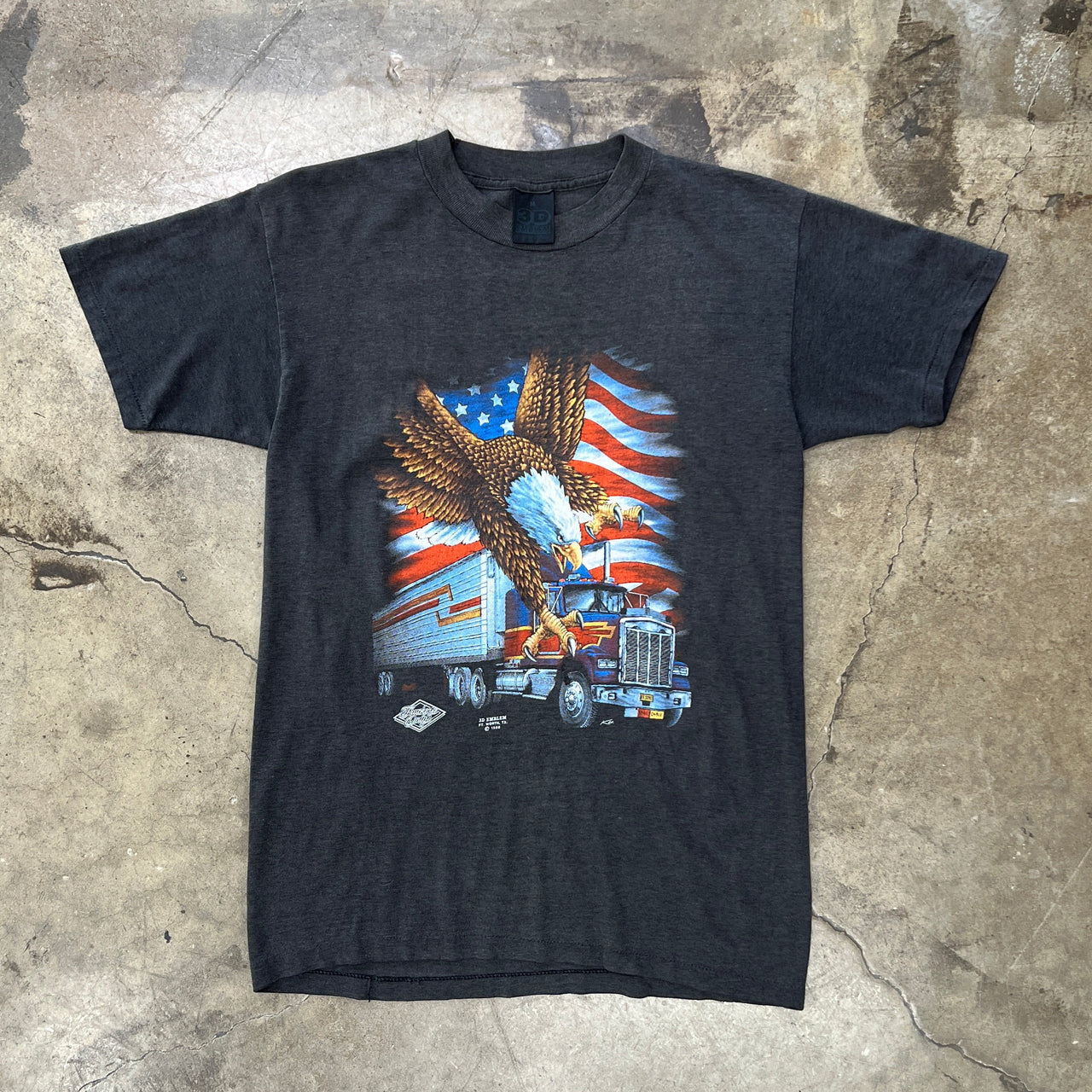 3D Emblem Eagle Trucker Tee