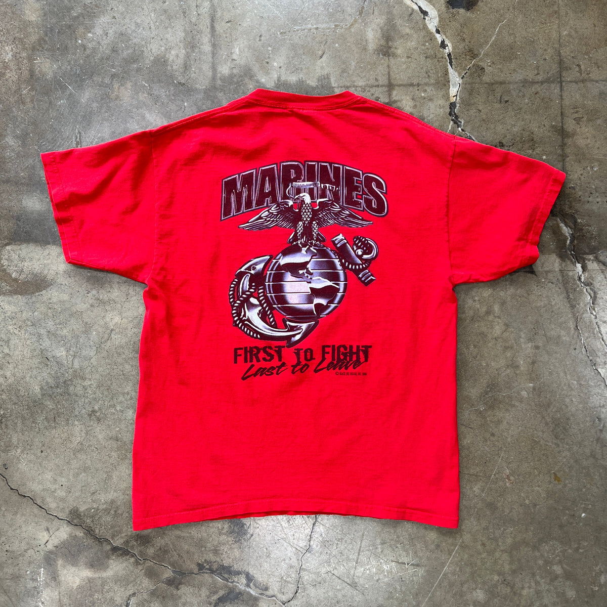 2004 US Military Marines First to Fight Tee