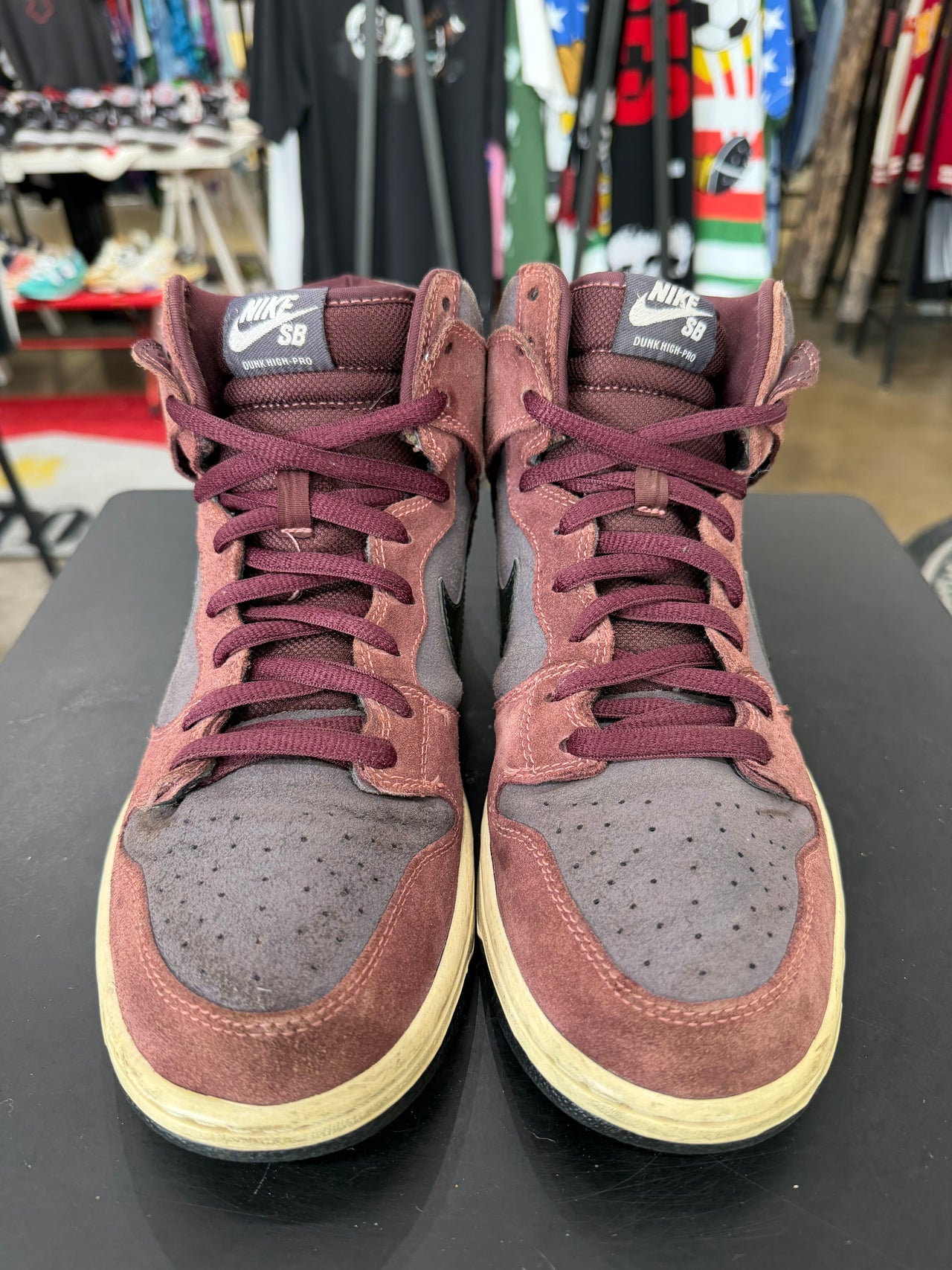 Nike SB Dunk High Deep Burgundy Gridiron