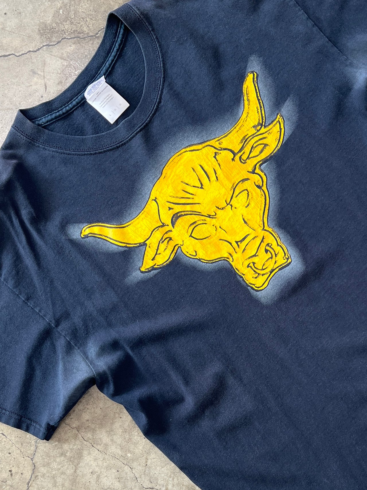 The Rock Recognized Symbol WWF Bull Tee
