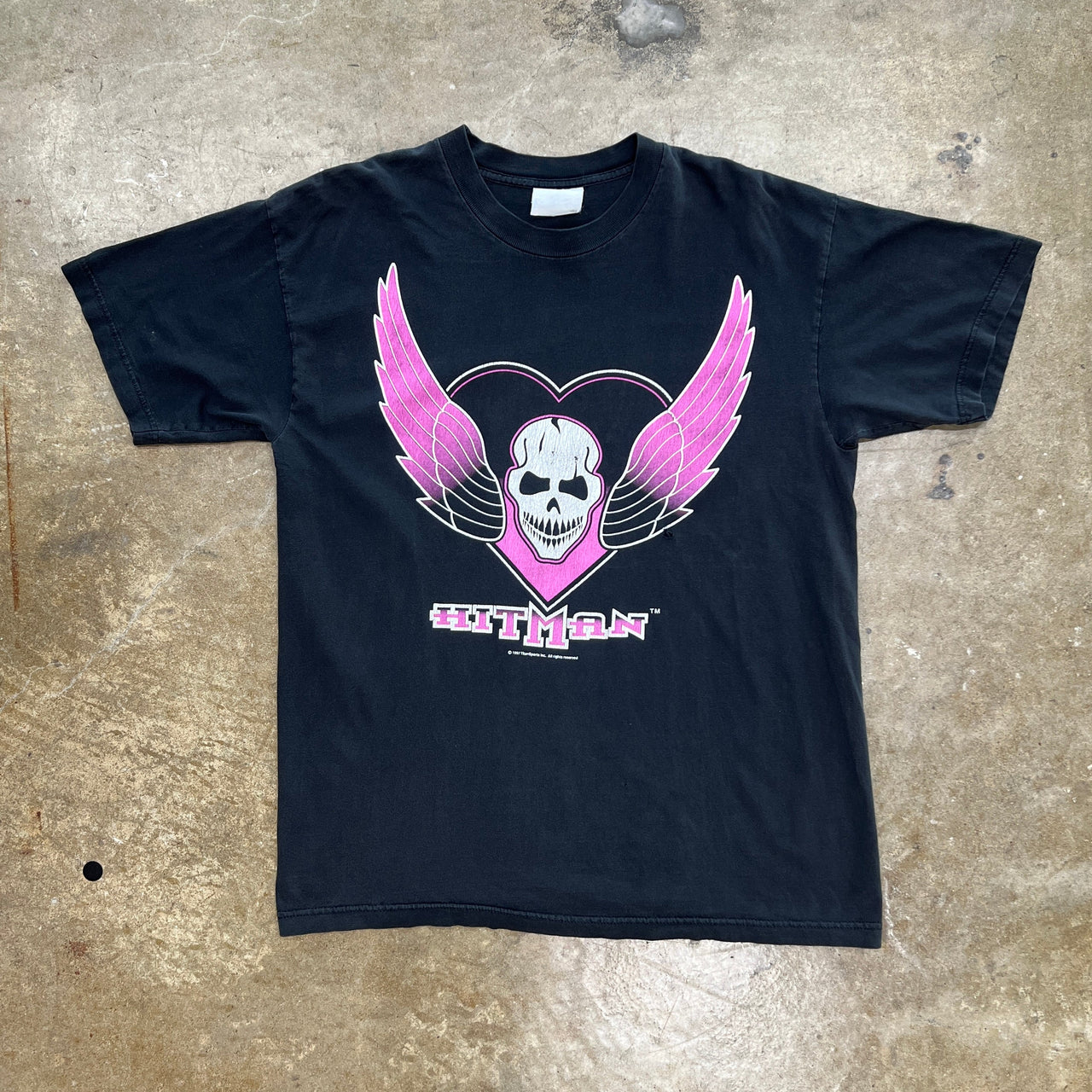 WWE 1997 HitMan Bret Hart Wrestling Tee