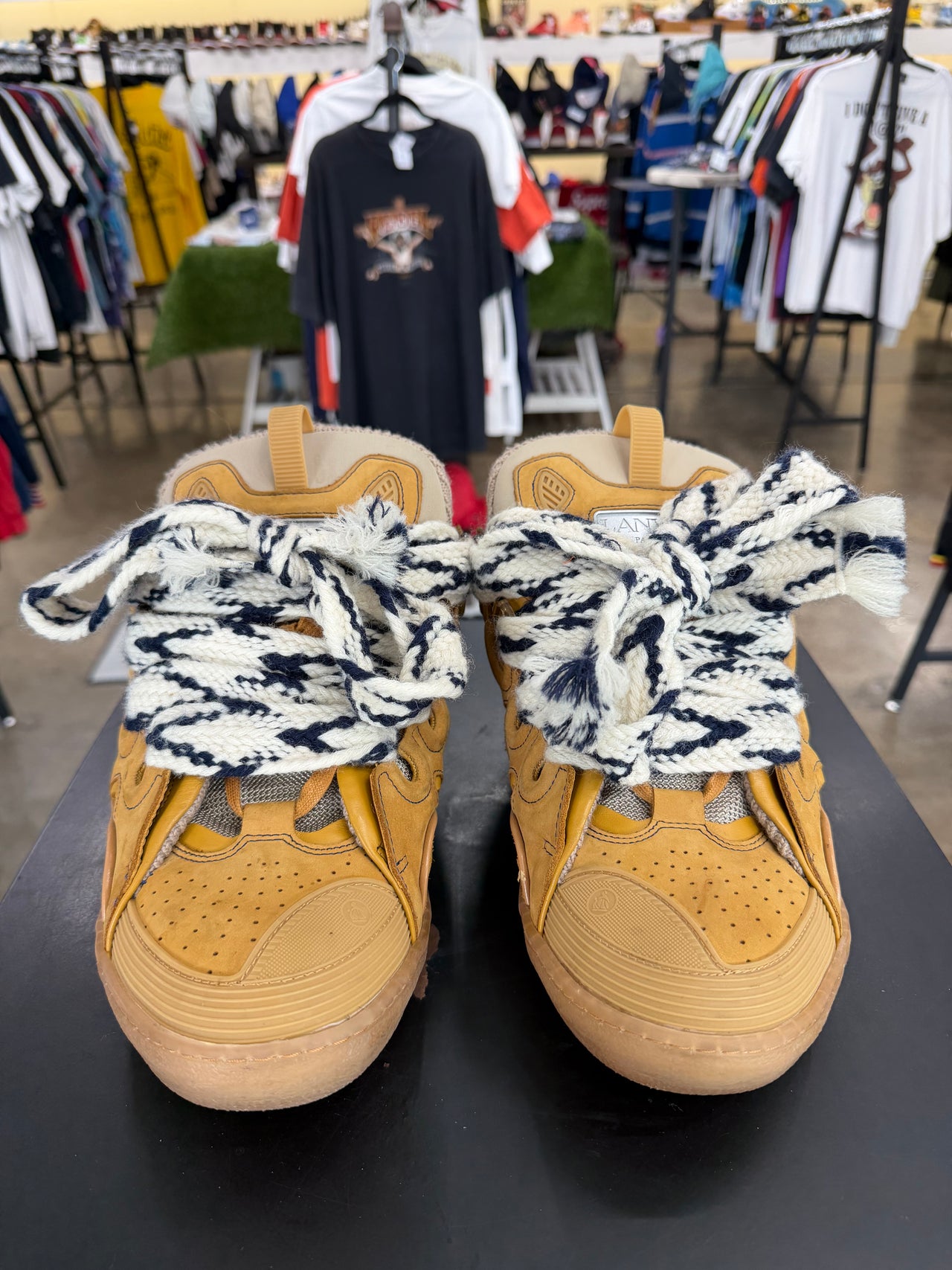 Lanvin Curb Sneakers Honey