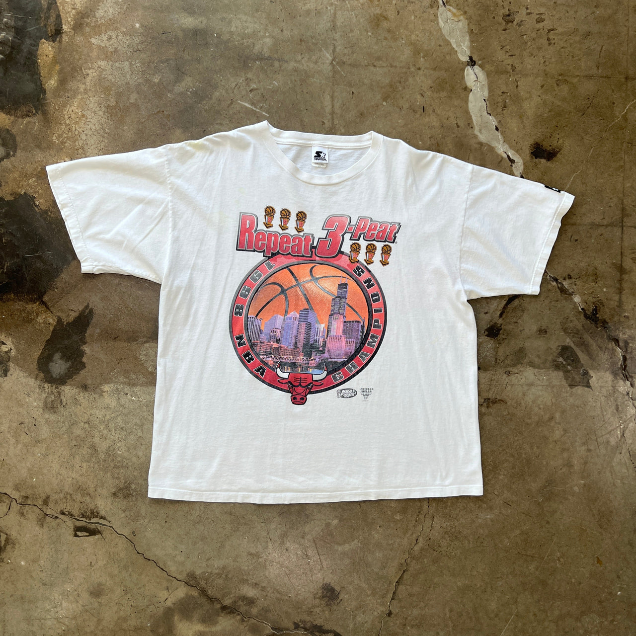 NBA Chicago Bulls 3-Peat Champions Tee