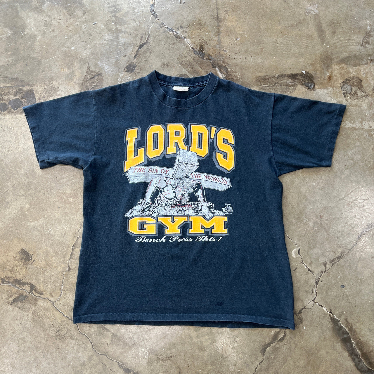 Lord's Gym Jesus Carrying Cross Single Stitch Tee