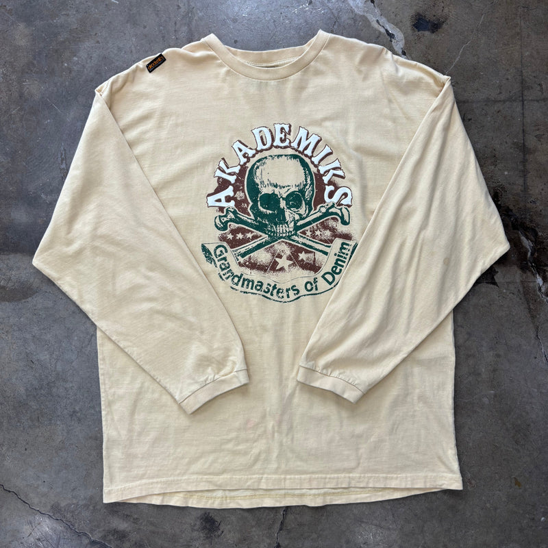 Akademiks Denim Company Skull LS Tee