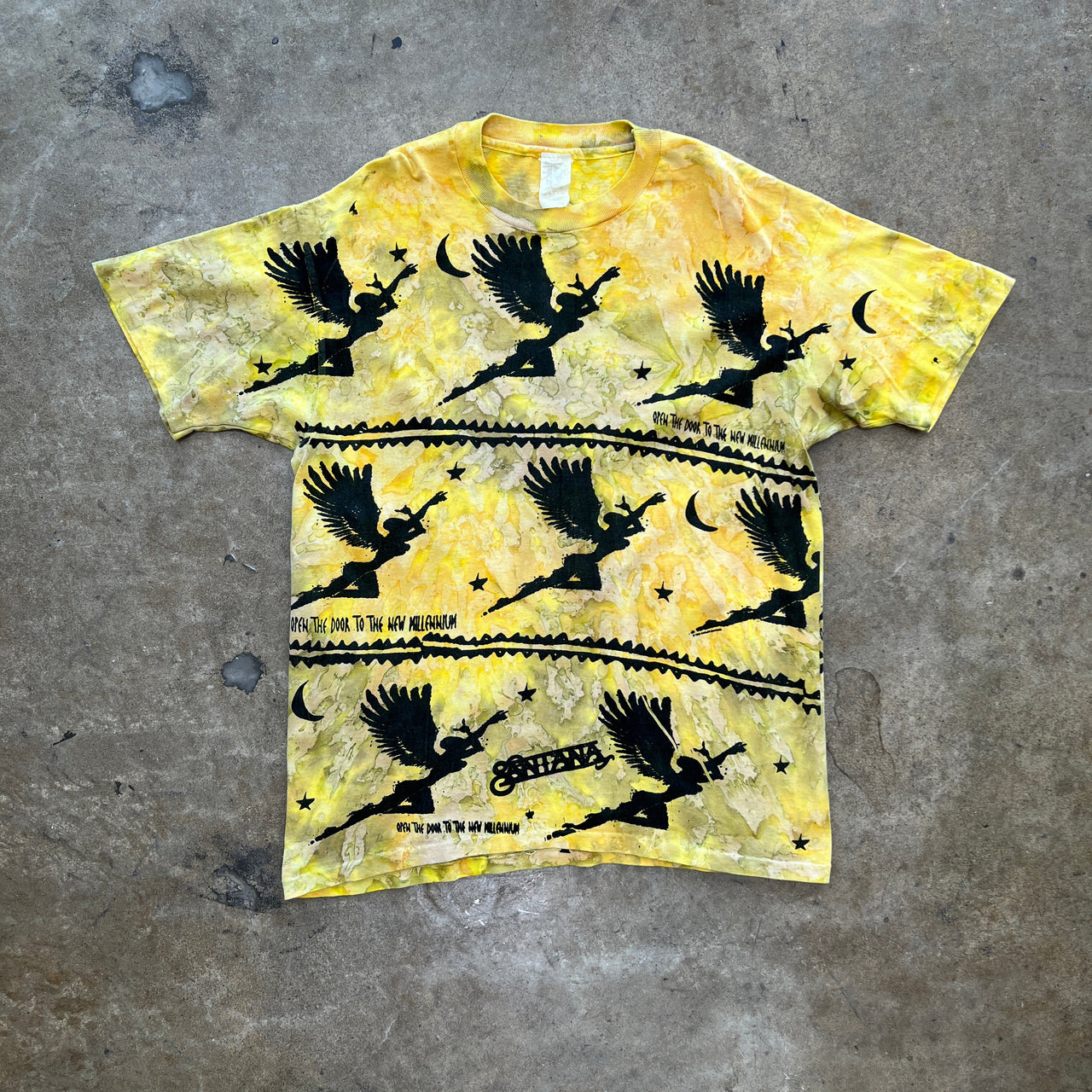 AOP 1995 Carlos Santana Open The Door to the New Millennium Tee