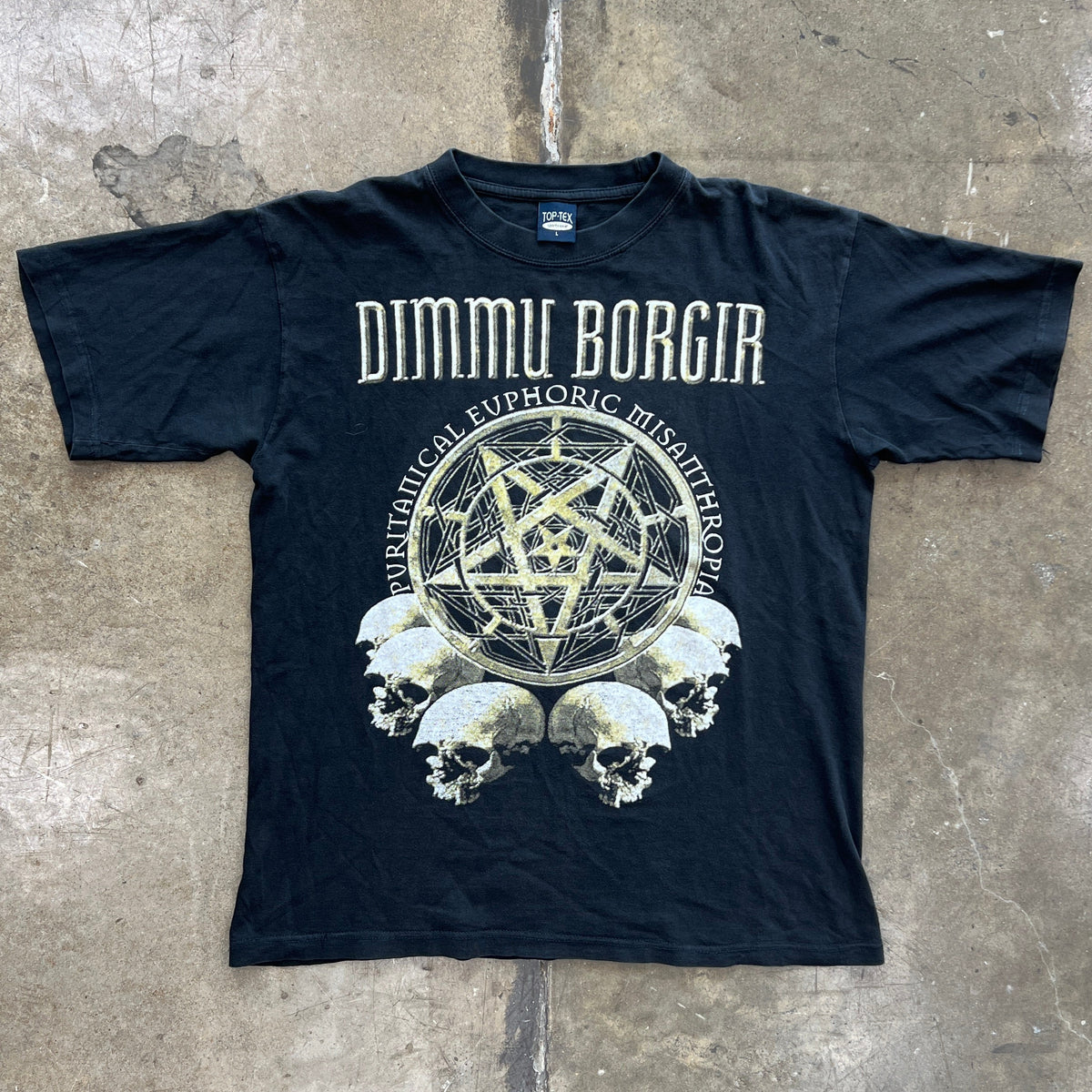 2000s Dimmu Bolrgir Puritanical Euphoric Metal Band Tee