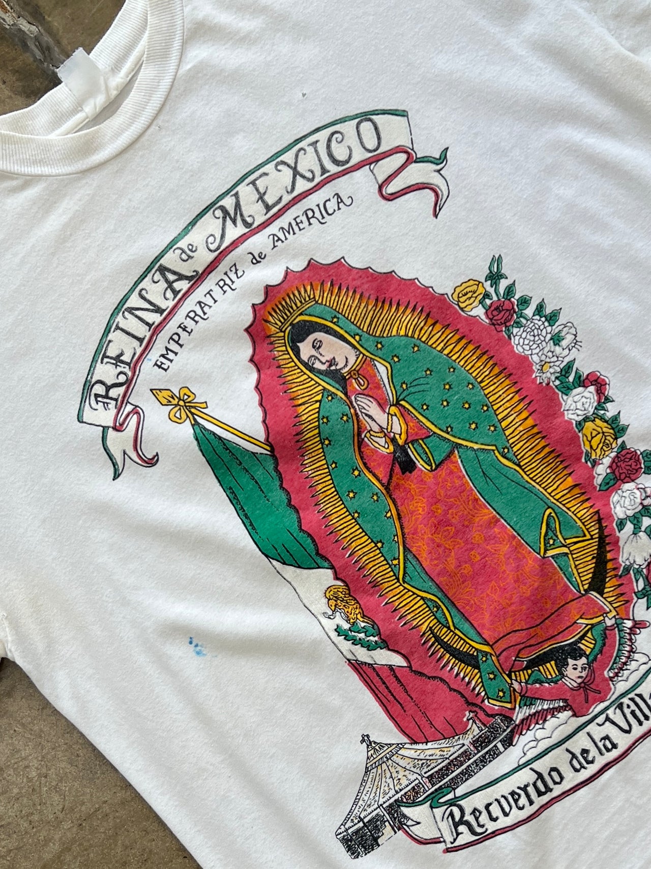 Reina de Mexico Virgin Mary Guadalupe Jesus Religious Tee