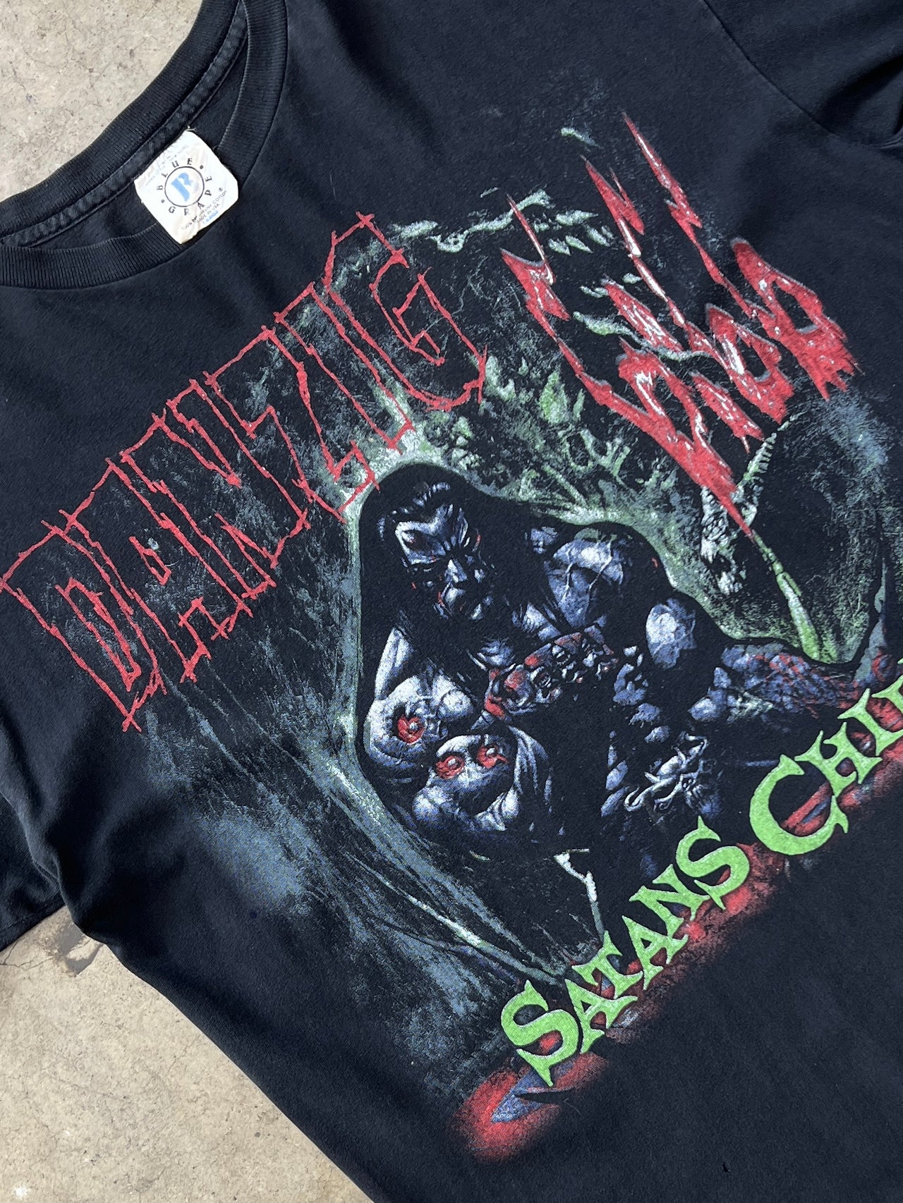 Danzig 666 Satans Child Blue Grape Tee