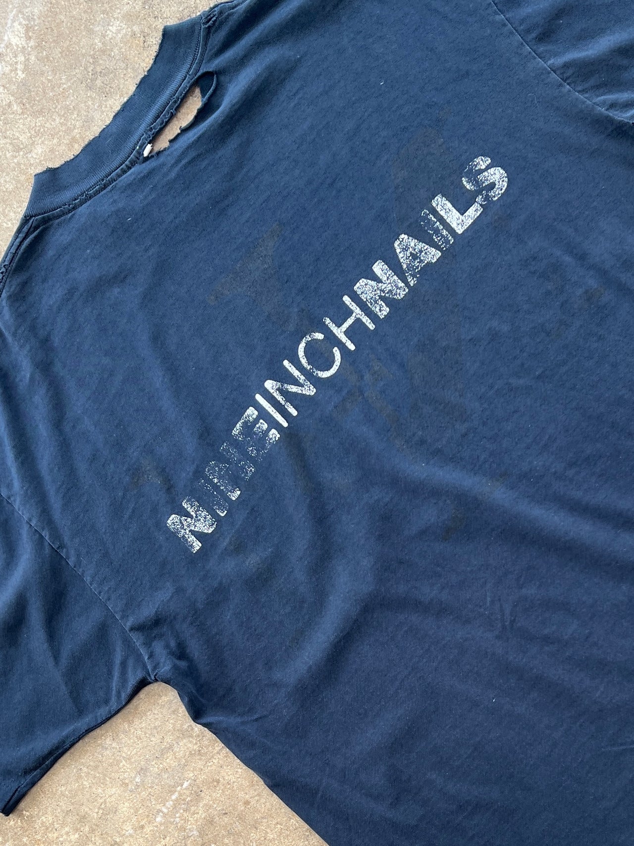 1990 Nine Inch Nails NIN I'm Nothing Single Stitch Distressed Tee