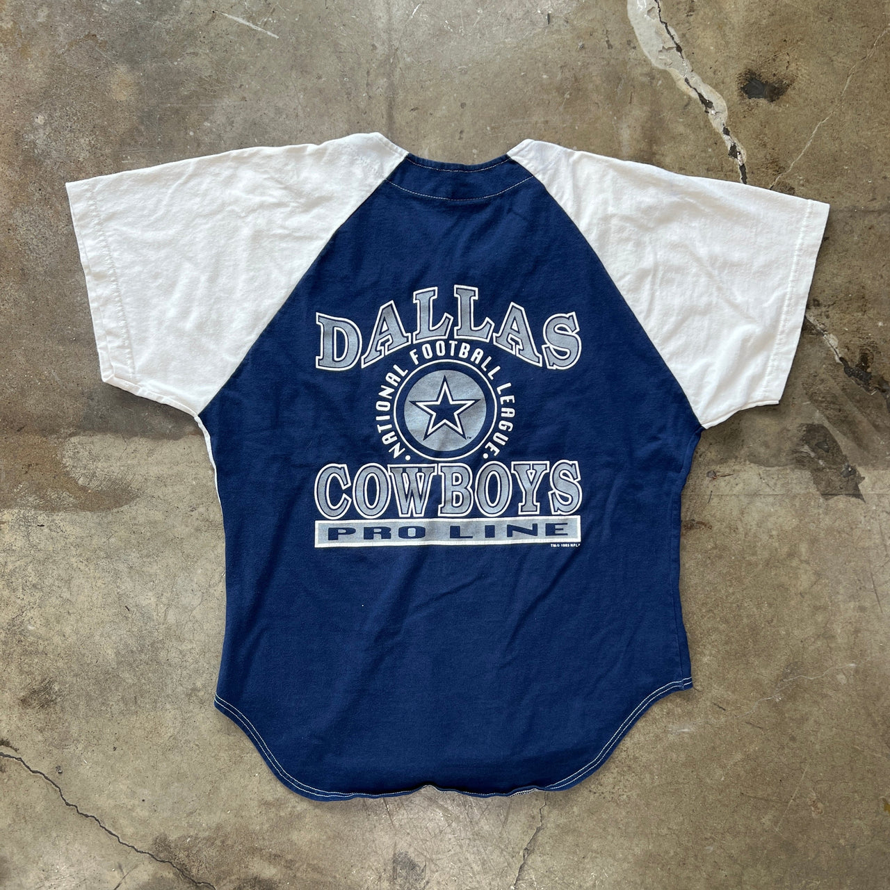 1993 Dallas Cowboys Button Up Jersey Shirt