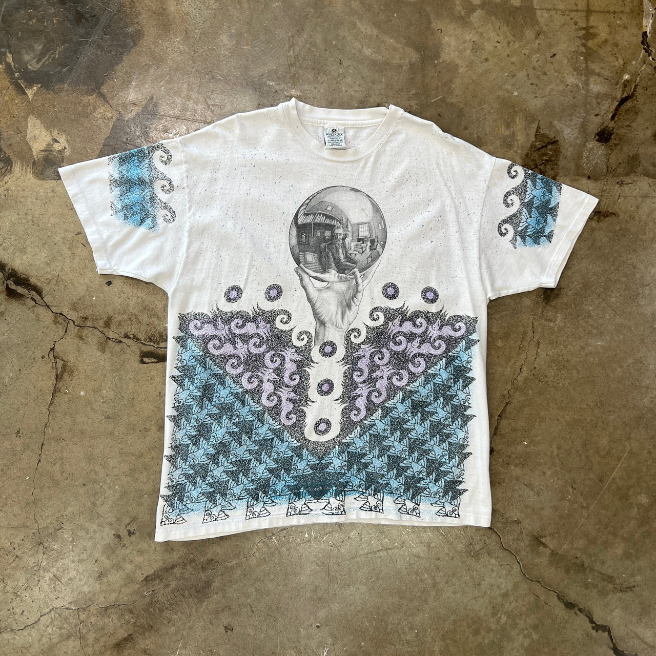 AOP 90s M.C. Escher Portait Tee