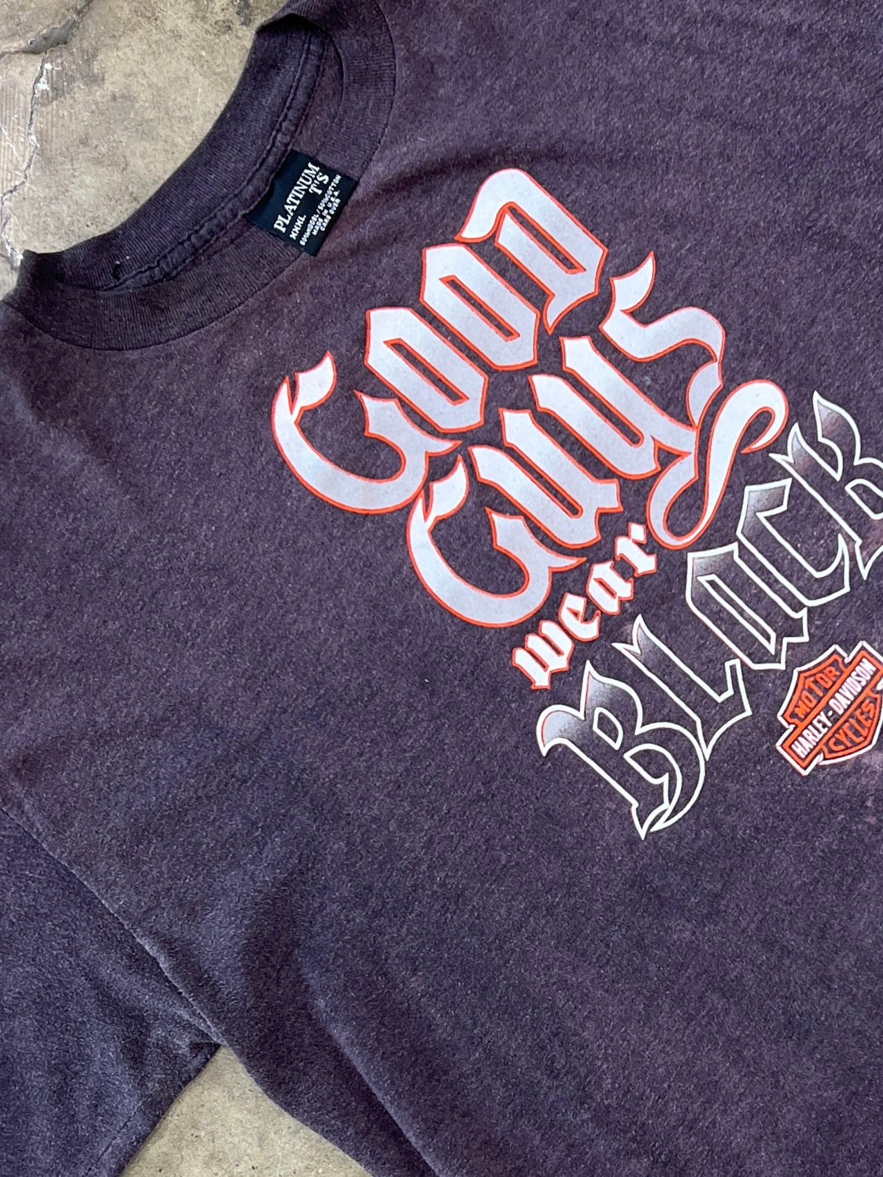 1988 Harley Davidson Good guys Wear Black Tee Single Stitch