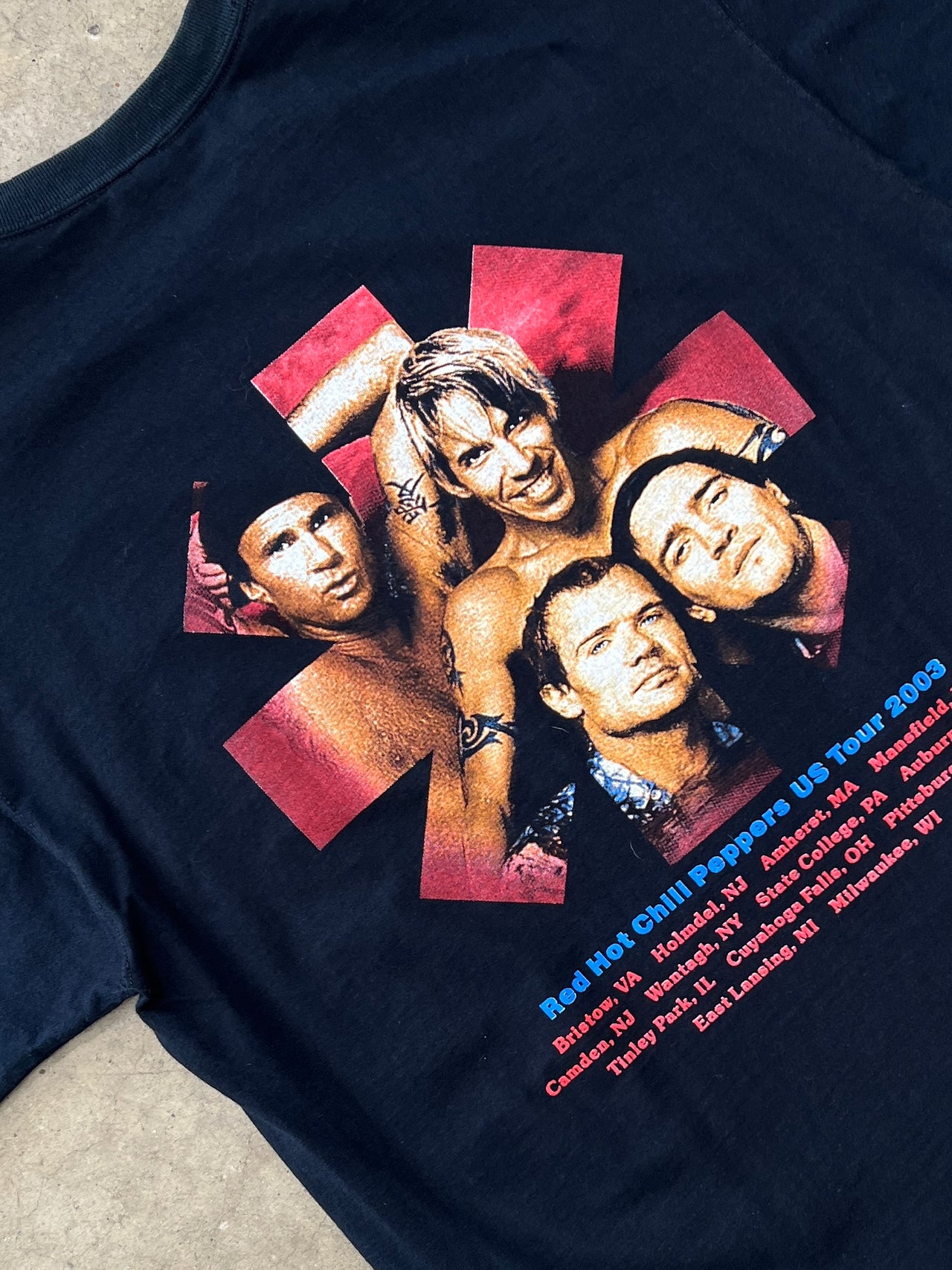 2003 Red Hot Chili Peppers Tour Band Photo Tee