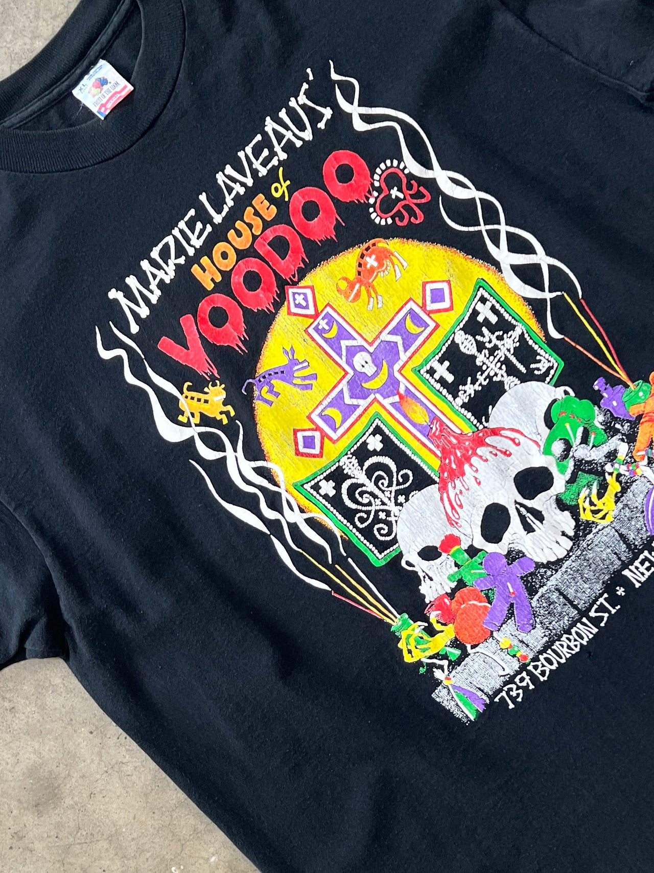 1989 Fashion Victim Marie Laveaus' House of Voodoo New Orleans Halloween Tee