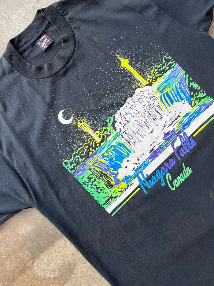 Single Stitch Niagara Falls Neon Vacation Tee