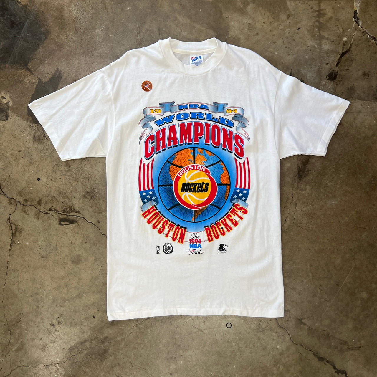 Starter 1994 Houston Rockets World Champions Tee
