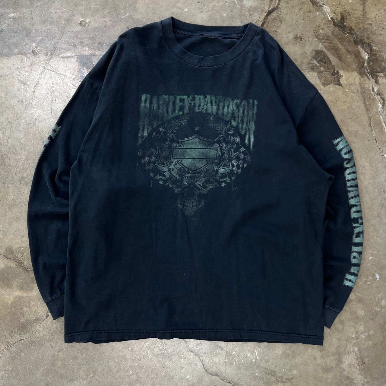 Harley Davidson Skull Zepka Weed LS