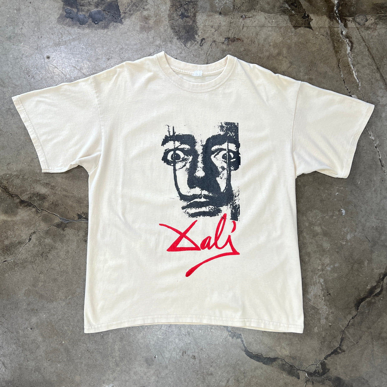 Salvador Dali Art Portrait Signature Tee