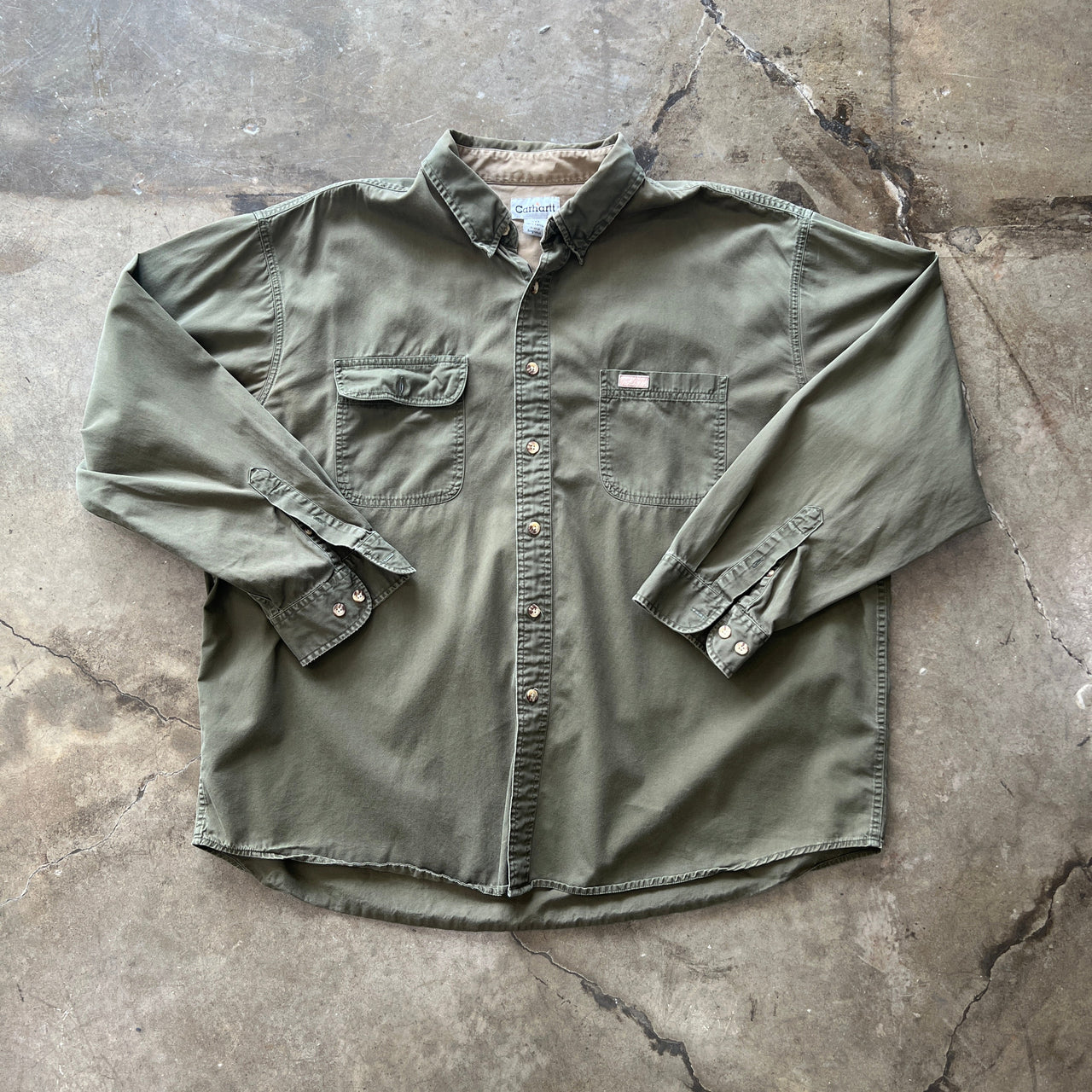 Carhartt Double Pocket Button Down Long Sleeve Shirt