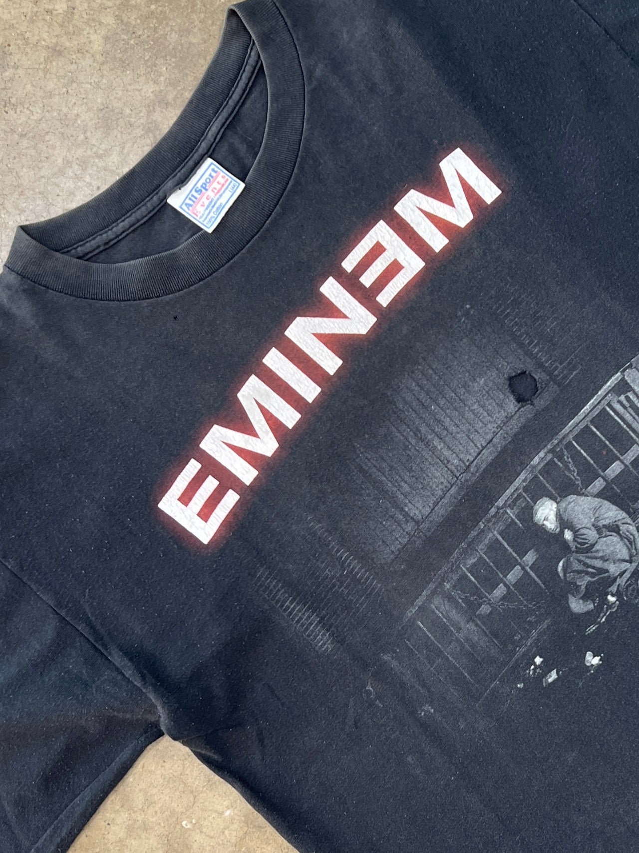 2000 Eminem Marshall Mathers Album Cover Tee Allsport