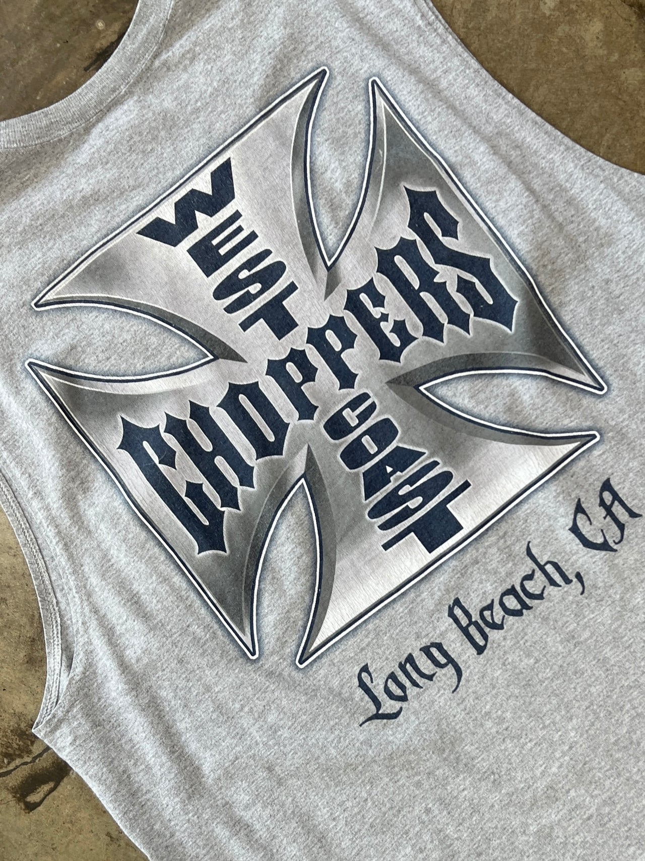 West Coast Choppers Jesse Who Cross Tee Cut Sleeve