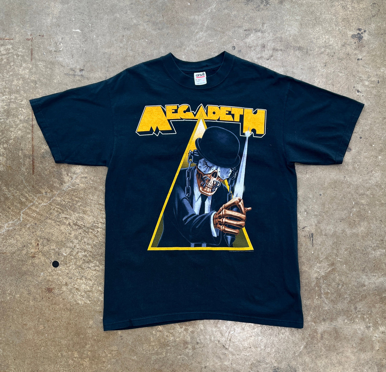2001 Megadeth Clockwork Orange Anvil Band Tee