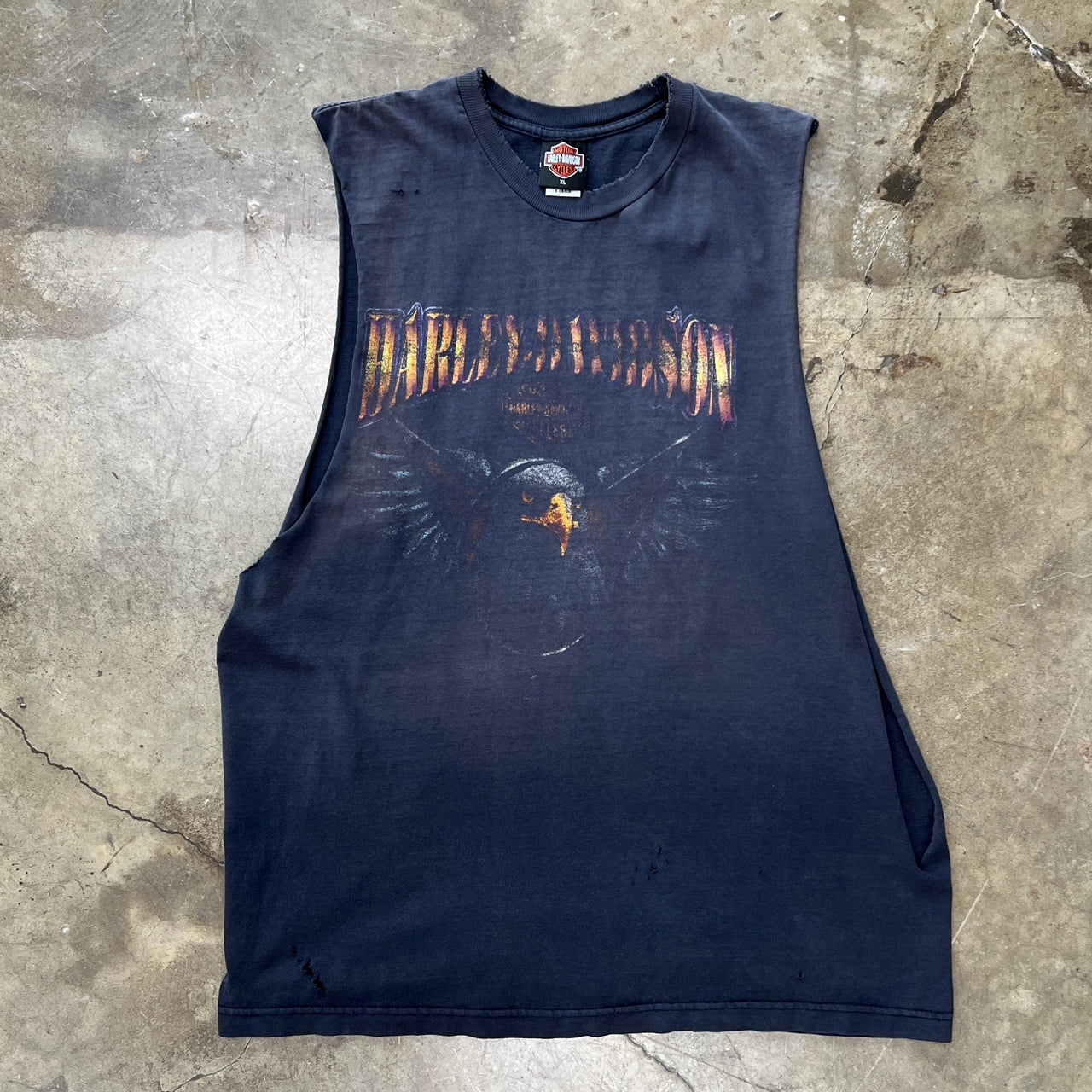 Harley Davidson Smoky Mountain Maryville Cut Sleeve Motorcycle Sleeveless Tee