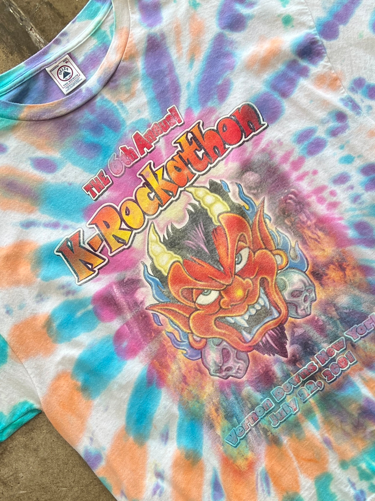 2001 K-Rockathon Papa Roach Staind Music Festival Band Tee