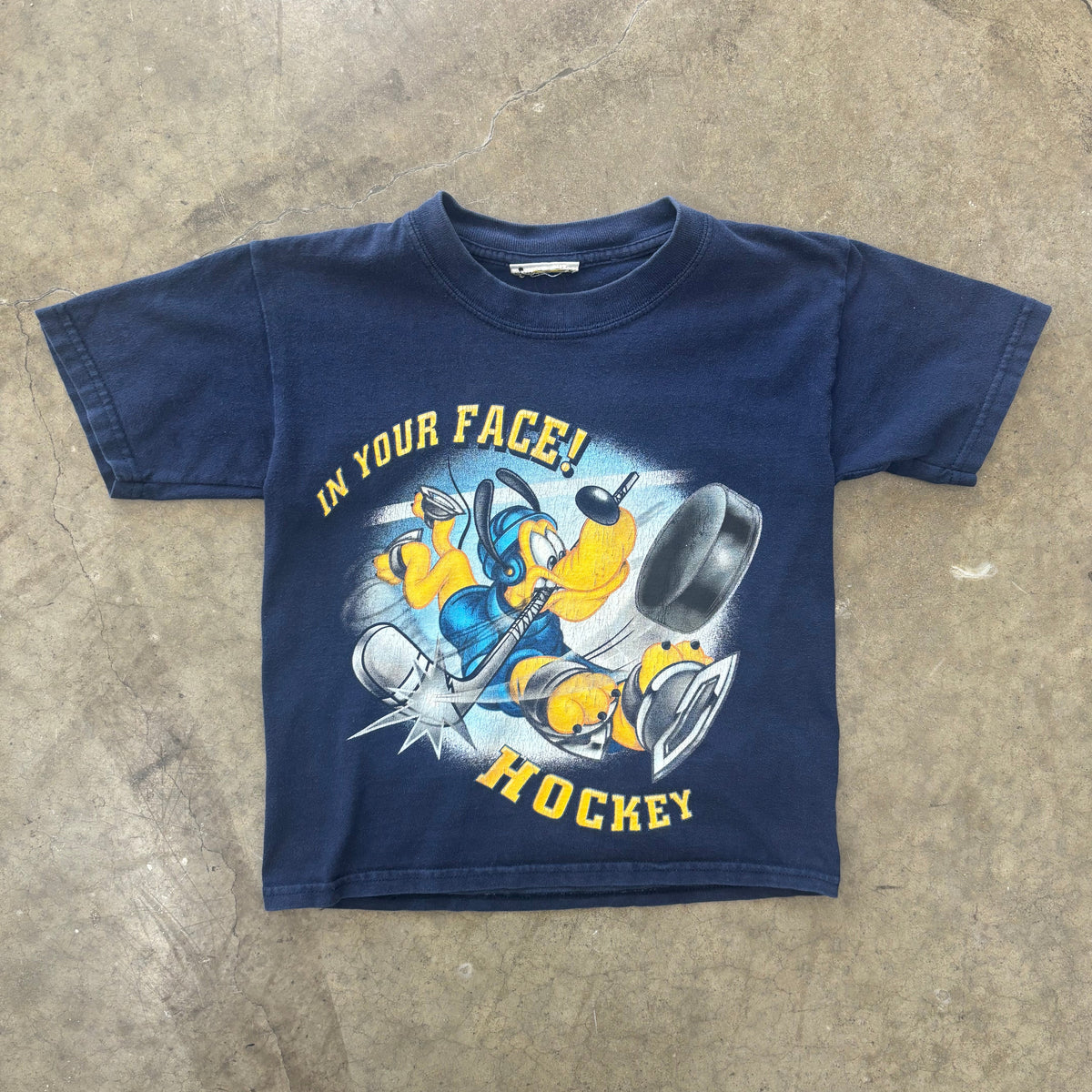 Disney Hockey Pluto Tee Youth Medium