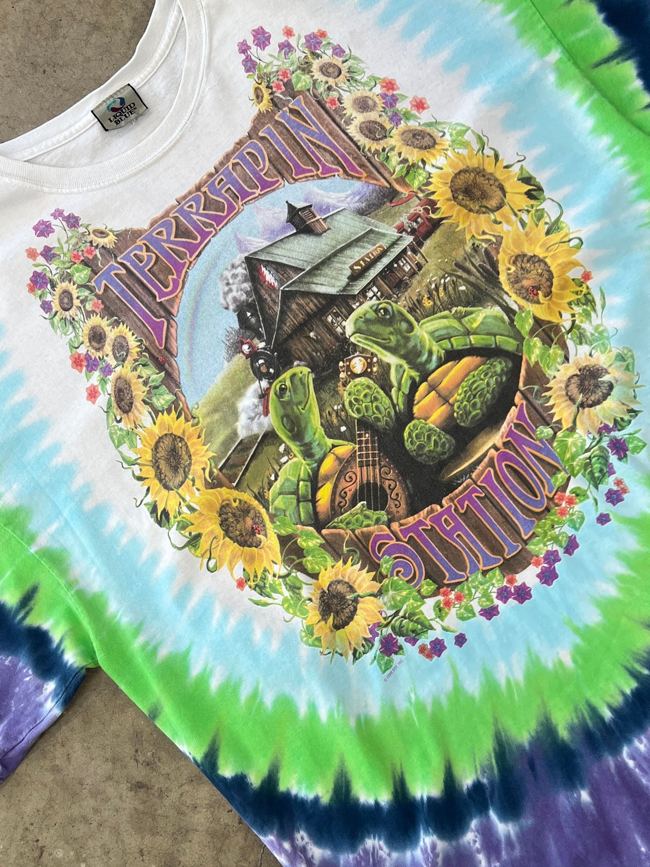 Grateful Dead Terrapin Liquid Blue Band Tee