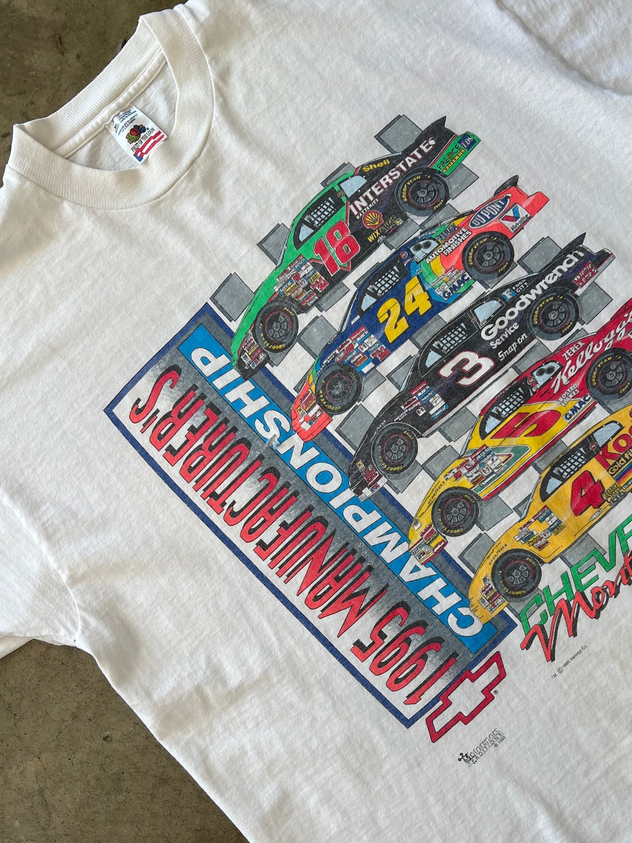 1995 NASCAR Manufacturer's Championship Single Stitch Tee