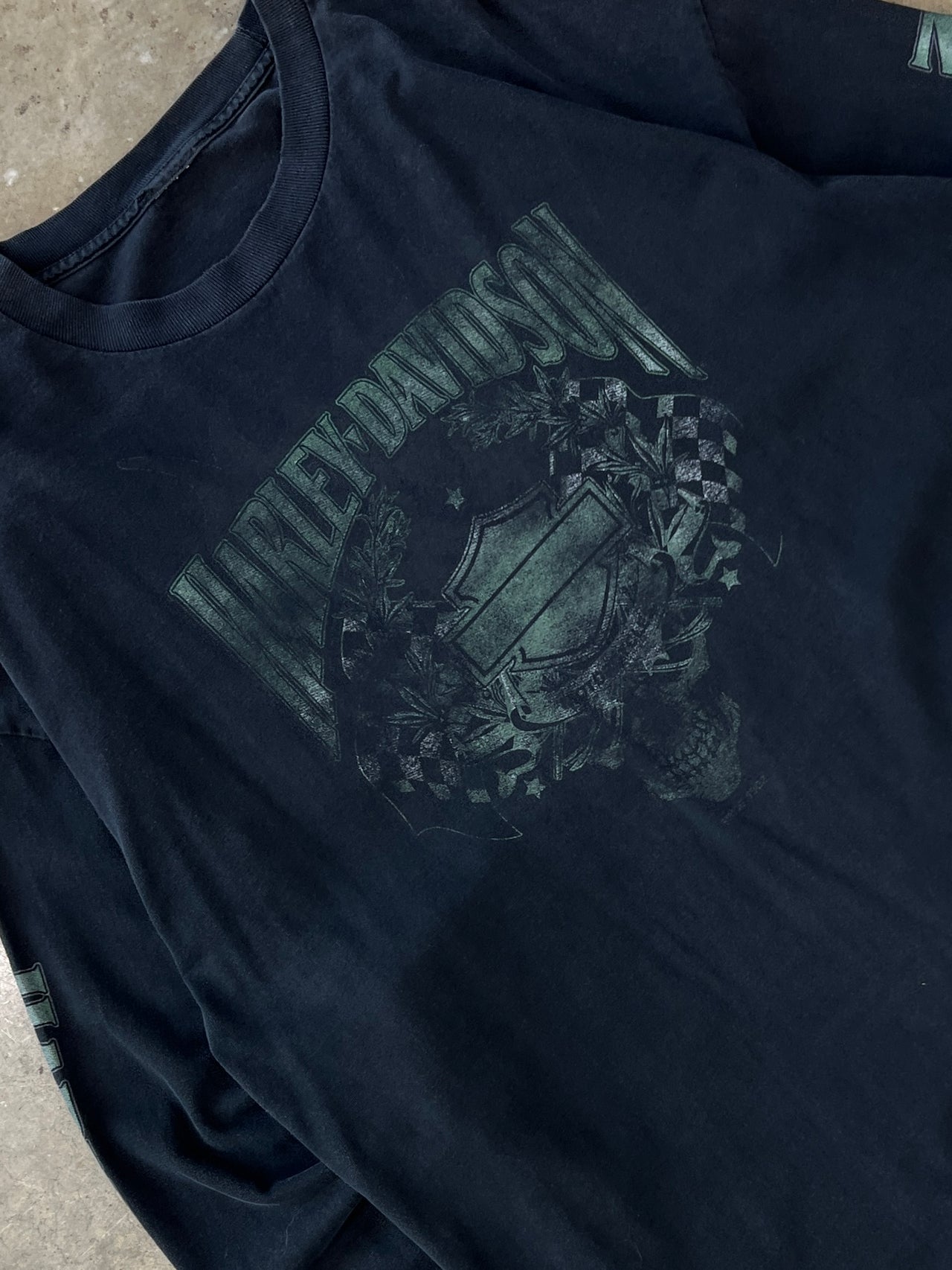 Harley Davidson Skull Zepka Weed LS