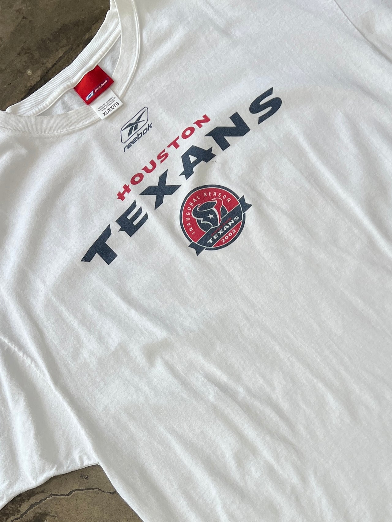 2002 NFL Reebok Houston Texans Schedule Football Tee