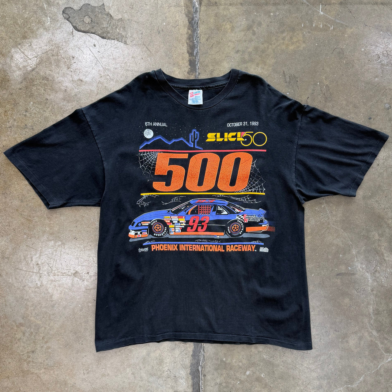 1993 Phoenix Raceway 500 Halloween Racing Tee XL