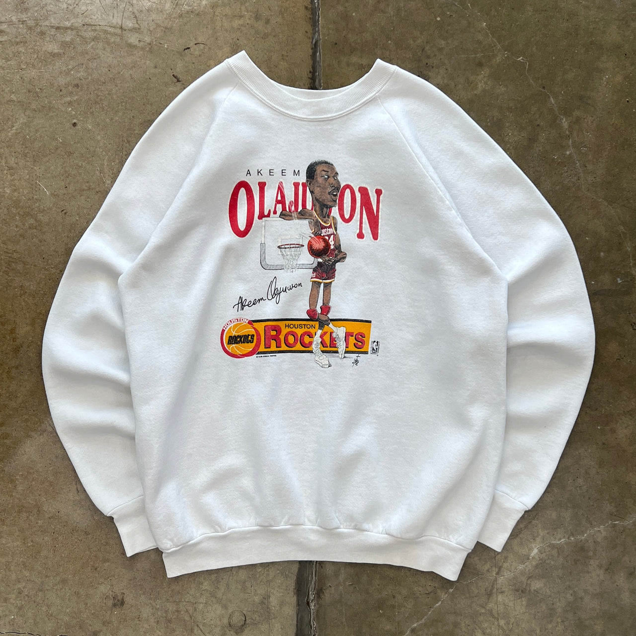 90s Hakeem Olajuwon Houston Rockets Salem Crewneck