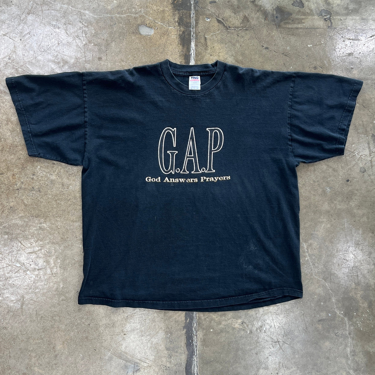 90s GAP Parody God Answers Prayers Religious Jesus Tee