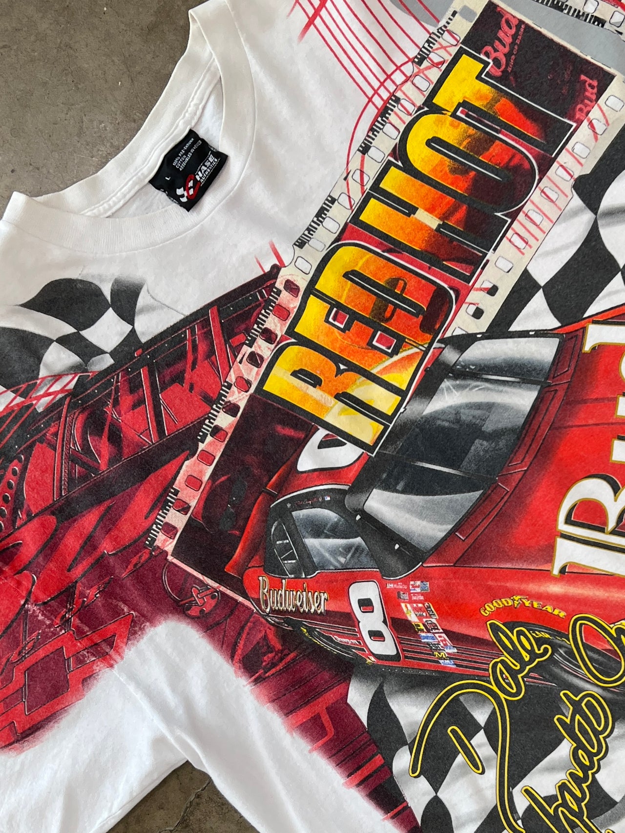 AOP NASCAR Dale Earnhardt Jr Red Hot Racing Tee