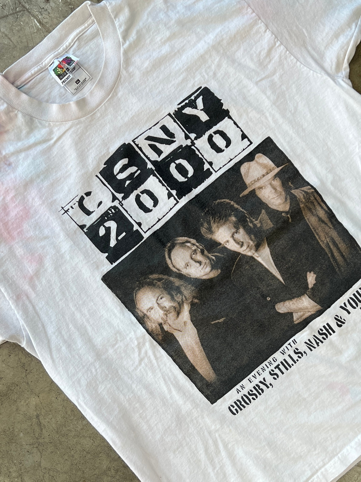 CSNY Crosby Stills Nash & Young Live Tee XL