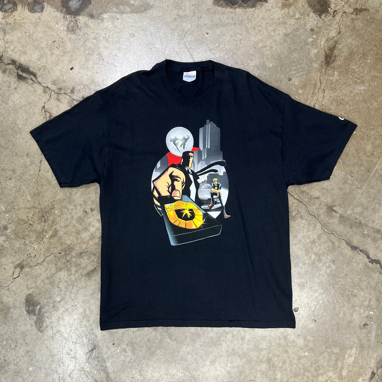 2002 Jinxsworld Comics Power Detective Batman Homicide Tee